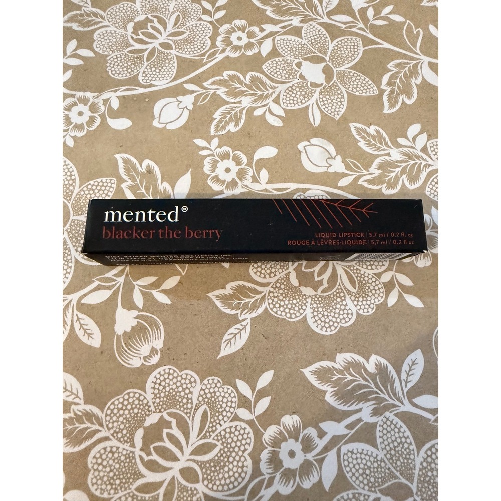 Mented Cosmetics Liquid Lipstick Blacker The Berry Deep Berry Matte 0.2oz NIB